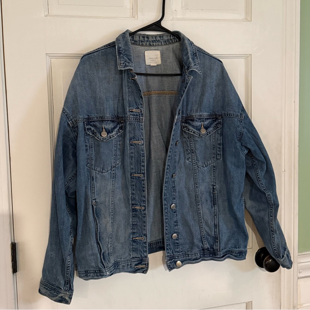 American Eagle Outfitters Light Blue Denim Jean Jacket